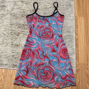 Vibrant Swirl Pattern Dress